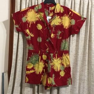 Free People Malibu Button Front Romper